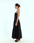 SIXDO Raw Flared Dress for Women